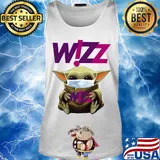 Star wars baby yoda hug wizz air mask covid-19 s Tank top