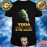 Star wars master yoda best dad in the galaxy shirt