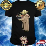 Star wars master yoda hug baby yoda shirt
