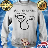 Stethoscope heart praying for our heroes s Sweater