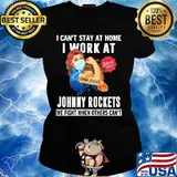 Strong woman I can’t stay at home I work at Johnny Rockets we fight when others can’t anymore mask covid-19 s Ladies tee