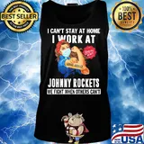 Strong woman I can’t stay at home I work at Johnny Rockets we fight when others can’t anymore mask covid-19 s Tank top