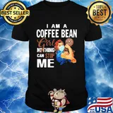 Strong woman mask i am a coffee bean girl nothing can stop me shirt