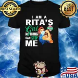 Strong woman mask i am a rita's girl nothing can stop me shirt