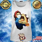 Strong woman tattoos english teacher mask covid-19 s Tank top