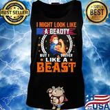 Strong woman tattoos Fedex I might look like a beauty but I deliver like a beast mask covid-19 s Tank top
