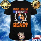 Strong woman tattoos Fedex I might look like a beauty but I deliver like a beast mask covid-19 shirt
