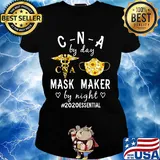 Sunflower CNA by day mask maker by night 2020 essential s Ladies tee