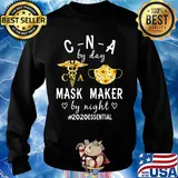Sunflower CNA by day mask maker by night 2020 essential s Sweater