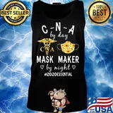 Sunflower CNA by day mask maker by night 2020 essential s Tank top