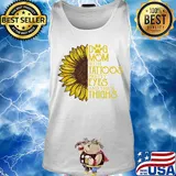Sunflower Dog mom with tattoos pretty eyes and thick thighs s Tank top