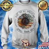 Sunflower just an all American small tơn girl American flag veteran Independence Day s Sweater