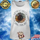 Sunflower just an all American small tơn girl American flag veteran Independence Day s Tank top