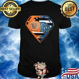 Superhero chicago bears and notre dame diamond american flag independence day shirt