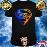 Superhero new england patriots and boston bruins diamond shirt