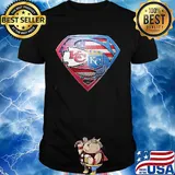 Superman kansas city chiefs and kansas city royals american flag independence day shirt