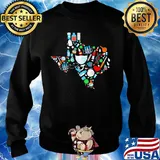 Texas map nurse medical supplies covid-19 s Sweater
