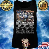 The Auburn Tigers football team 128th anniversary 1892 2020 thank you for the memories signatures s Tank top
