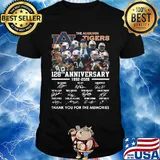 The Auburn Tigers football team 128th anniversary 1892 2020 thank you for the memories signatures shirt