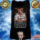 The Baltimore Orioles 66th anniversary 1954-2020 signature thank you for the memories s Tank top