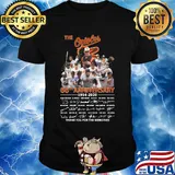 The Baltimore Orioles 66th anniversary 1954-2020 signature thank you for the memories shirt