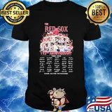 The boston red sox 112th anniversary 1908 2020 thank you for the memories signatures shirt