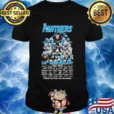The carolina panthers 25th anniversary 1995 2020 thank you for the memories signatures shirt