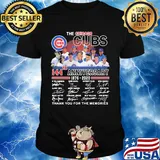 The chicago cubs 144th anniversary 1876 2020 thank you for the memories signatures shirt