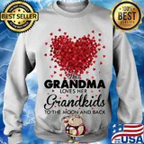 This grandma loves her grandkids to the moon and back heart s Sweater
