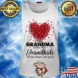 This grandma loves her grandkids to the moon and back heart s Tank top