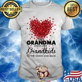 This grandma loves her grandkids to the moon and back heart shirt