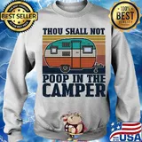 Thou shall not poop in the camper vintage s Sweater