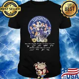 Toronto maple leafs hockey team players signatures shirt