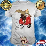 TT - Scooter red Dog vespa shirt