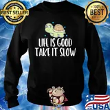 Turtles life is good take it slow stars s Sweater