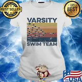 Varsity swim team vintage s Ladies tee