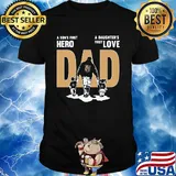 Vegas golden a son's first hero a daughter's first love dad happy father's day shirt