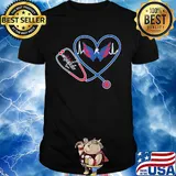 Washington capitals hockey stethoscope heart shirt