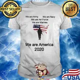 We are army we are navy we are air force American flag veteran Independence Day shirt