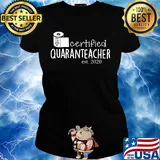 We roll with it certified quaranteacher est. 2020 toilet paper s Ladies tee