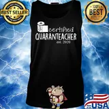 We roll with it certified quaranteacher est. 2020 toilet paper s Tank top