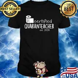 We roll with it certified quaranteacher est. 2020 toilet paper shirt