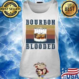 Wine bourbon blooded vintage s Tank top