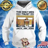 Wine the only men I trust jack jim jose vintage s Hoodie