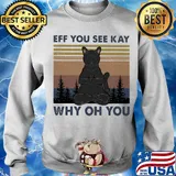 Yoga cat eff you see kay why oh you vintage s Sweater