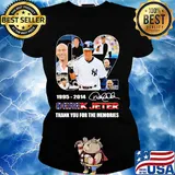 02 1995 2014 derek jeter thank you for the memories signature s Ladies tee