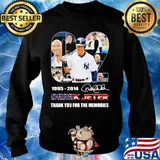 02 1995 2014 derek jeter thank you for the memories signature s Sweater