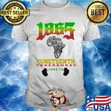 1865 map juneteenth freedom day June 19 hand shirt
