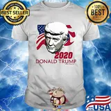 2020 donald trump american flag independence day shirt