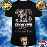 30 years of 1990 2020 jared leto thank you for the memories signature shirt